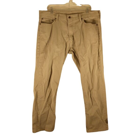 Levi's 513 jeans mens 38x30 beige slim fit straight leg stretch Strauss - Picture 1 of 11